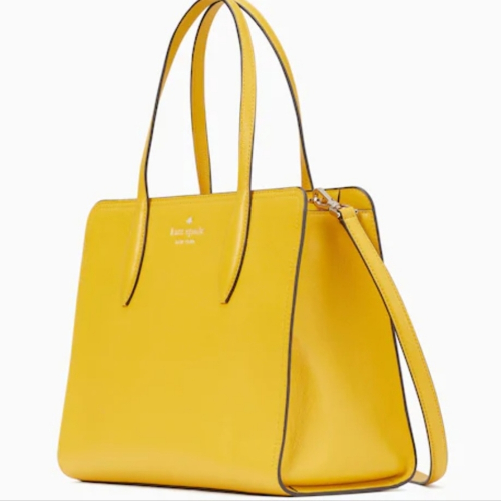 Kate Spade NWT Harper Satchel in Sunflower Field - Picture 2 of 10